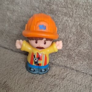 Little People Construction Worker Toy Figure - Orange and Yellow